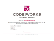 Tablet Screenshot of codeworks-software.com